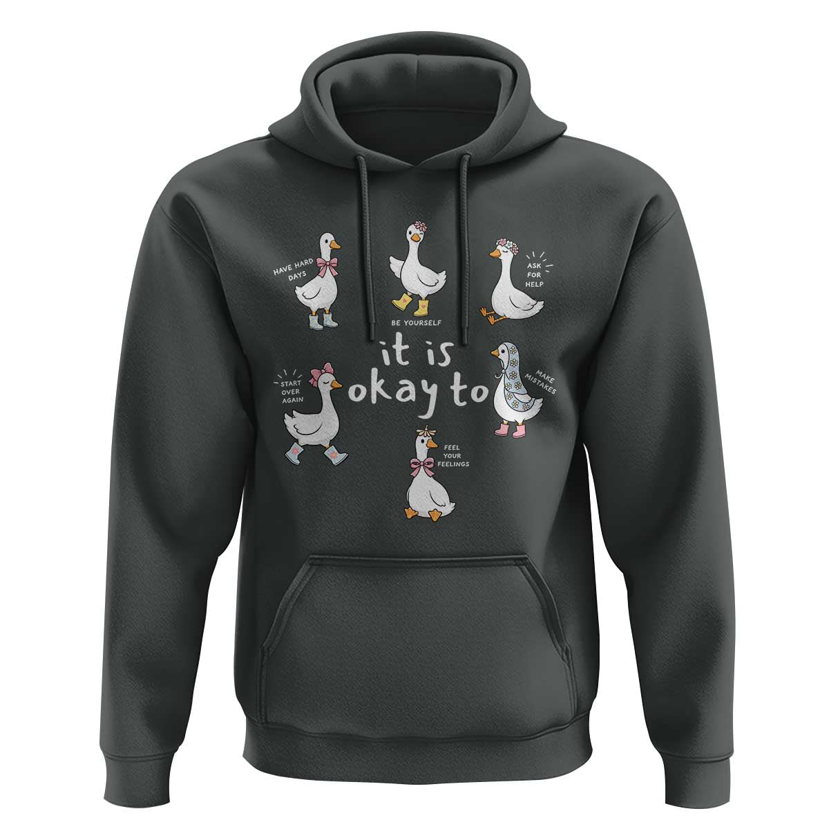 Silly Goose It is Okay to Mental Health Hoodie Counselor Special Education