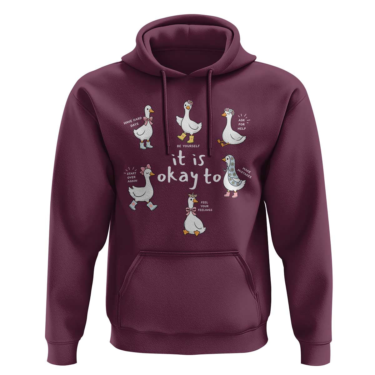 Silly Goose It is Okay to Mental Health Hoodie Counselor Special Education