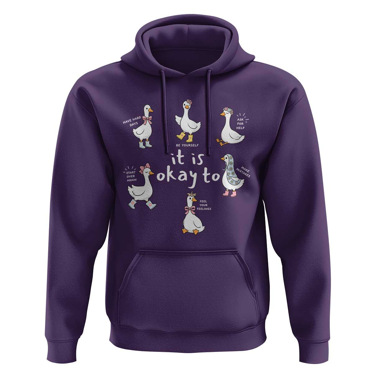 Silly Goose It is Okay to Mental Health Hoodie Counselor Special Education