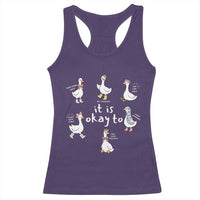 Silly Goose It is Okay to Mental Health Racerback Tank Top Counselor Special Education