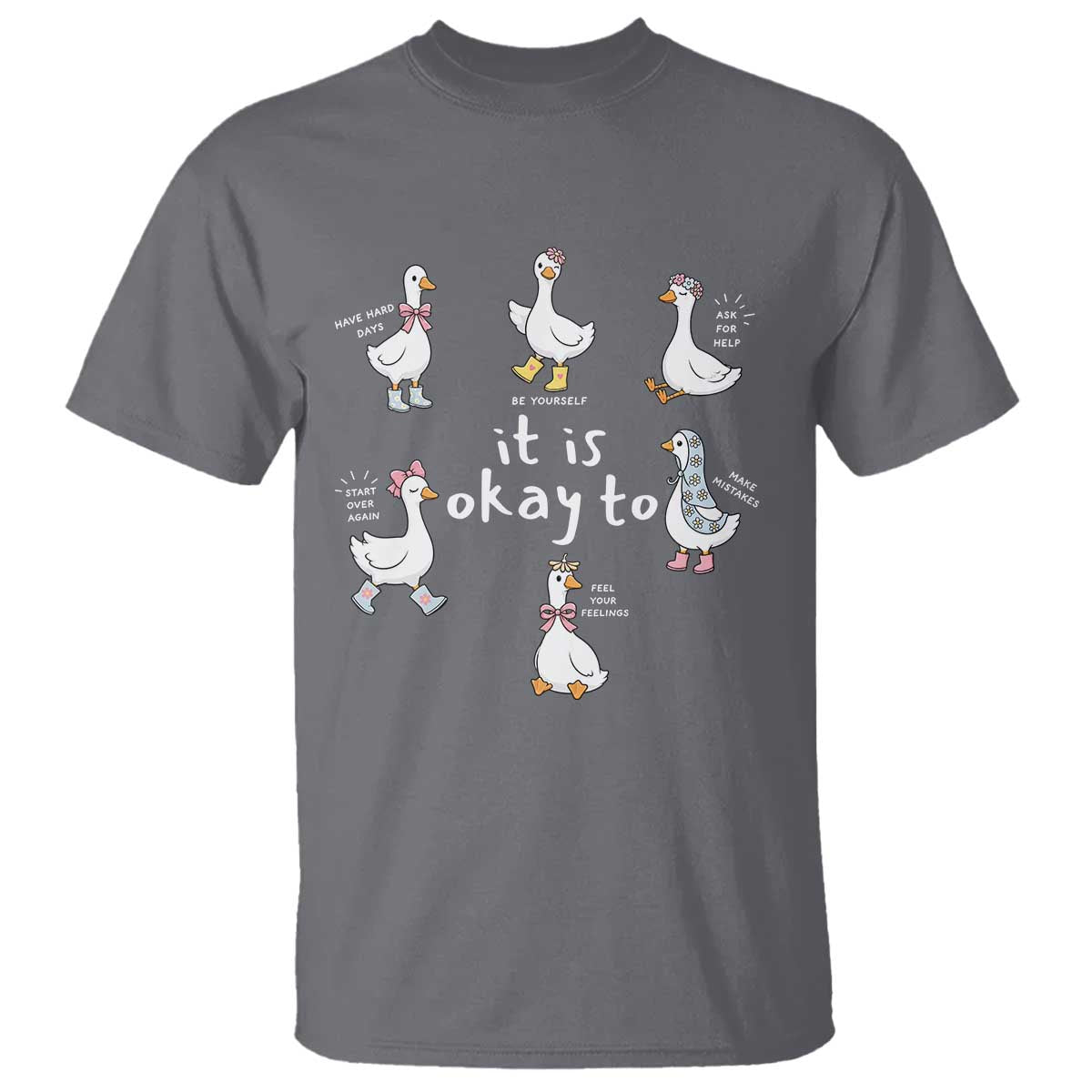 Silly Goose It is Okay to Mental Health T Shirt Counselor Special Education
