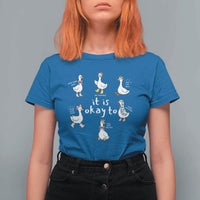 Silly Goose It is Okay to Mental Health T Shirt For Women Counselor Special Education