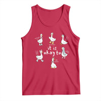 Silly Goose It is Okay to Mental Health Tank Top Counselor Special Education