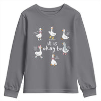 Silly Goose It is Okay to Mental Health Youth Sweatshirt Counselor Special Education