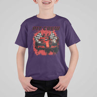 Racing Car Checkered Flag T Shirt For Kid Pit Crew Race Car - Wonder Print Shop
