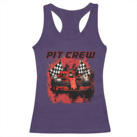 Racing Car Checkered Flag Racerback Tank Top Pit Crew Race Car - Wonder Print Shop