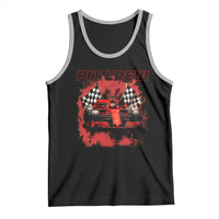 Racing Car Checkered Flag Tank Top Pit Crew Race Car - Wonder Print Shop