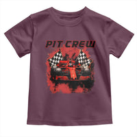Racing Car Checkered Flag Toddler T Shirt Pit Crew Race Car - Wonder Print Shop