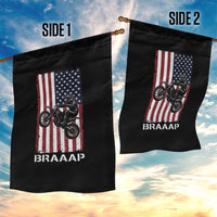 Dirt Bike Garden Flag Braaap American Flag Motocross - Wonder Print Shop