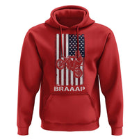 Dirt Bike Hoodie Braaap American Flag Motocross - Wonder Print Shop