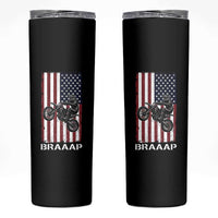 Dirt Bike Skinny Tumbler Braaap American Flag Motocross