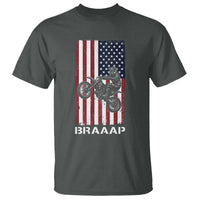 Dirt Bike T Shirt Braaap American Flag Motocross - Wonder Print Shop