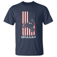 Dirt Bike T Shirt Braaap American Flag Motocross - Wonder Print Shop
