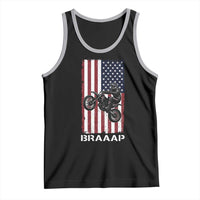 Dirt Bike Tank Top Braaap American Flag Motocross - Wonder Print Shop