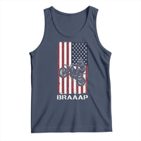 Dirt Bike Tank Top Braaap American Flag Motocross - Wonder Print Shop