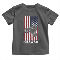 Dirt Bike Toddler T Shirt Braaap American Flag Motocross - Wonder Print Shop
