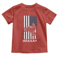 Dirt Bike Toddler T Shirt Braaap American Flag Motocross - Wonder Print Shop