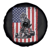Patriotic Racing Car American Flag Race Spare Tire Cover - Wonder Print Shop
