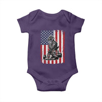 Patriotic Racing Car American Flag Race Baby Onesie - Wonder Print Shop