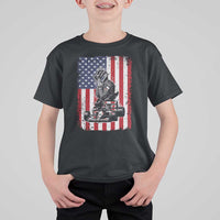 Patriotic Racing Car American Flag Race T Shirt For Kid - Wonder Print Shop