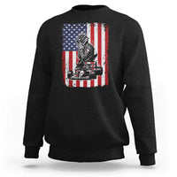 Patriotic Racing Car American Flag Race Sweatshirt - Wonder Print Shop