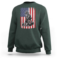 Patriotic Racing Car American Flag Race Sweatshirt - Wonder Print Shop