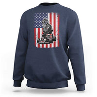 Patriotic Racing Car American Flag Race Sweatshirt - Wonder Print Shop