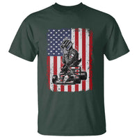 Patriotic Racing Car American Flag Race T Shirt - Wonder Print Shop