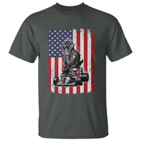 Patriotic Racing Car American Flag Race T Shirt - Wonder Print Shop