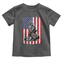 Patriotic Racing Car American Flag Race Toddler T Shirt - Wonder Print Shop