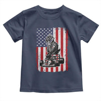 Patriotic Racing Car American Flag Race Toddler T Shirt - Wonder Print Shop