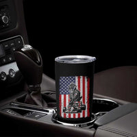 Patriotic Racing Car American Flag Race Tumbler Cup