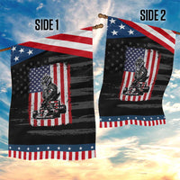 Patriotic Racing Car American Flag Race Garden Flag