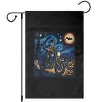 Dirt Bike Garden Flag Van Gogh Starry Night Halloween Biker - Wonder Print Shop