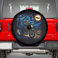 Dirt Bike Spare Tire Cover Van Gogh Starry Night Halloween Biker - Wonder Print Shop