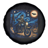 Dirt Bike Spare Tire Cover Van Gogh Starry Night Halloween Biker - Wonder Print Shop