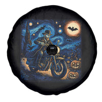 Dirt Bike Spare Tire Cover Van Gogh Starry Night Halloween Biker - Wonder Print Shop