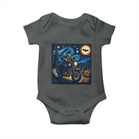 Dirt Bike Baby Onesie Van Gogh Starry Night Halloween Biker - Wonder Print Shop