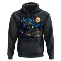 Dirt Bike Hoodie Van Gogh Starry Night Halloween Biker - Wonder Print Shop