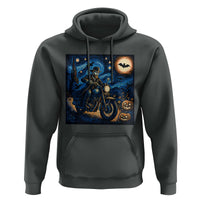 Dirt Bike Hoodie Van Gogh Starry Night Halloween Biker - Wonder Print Shop