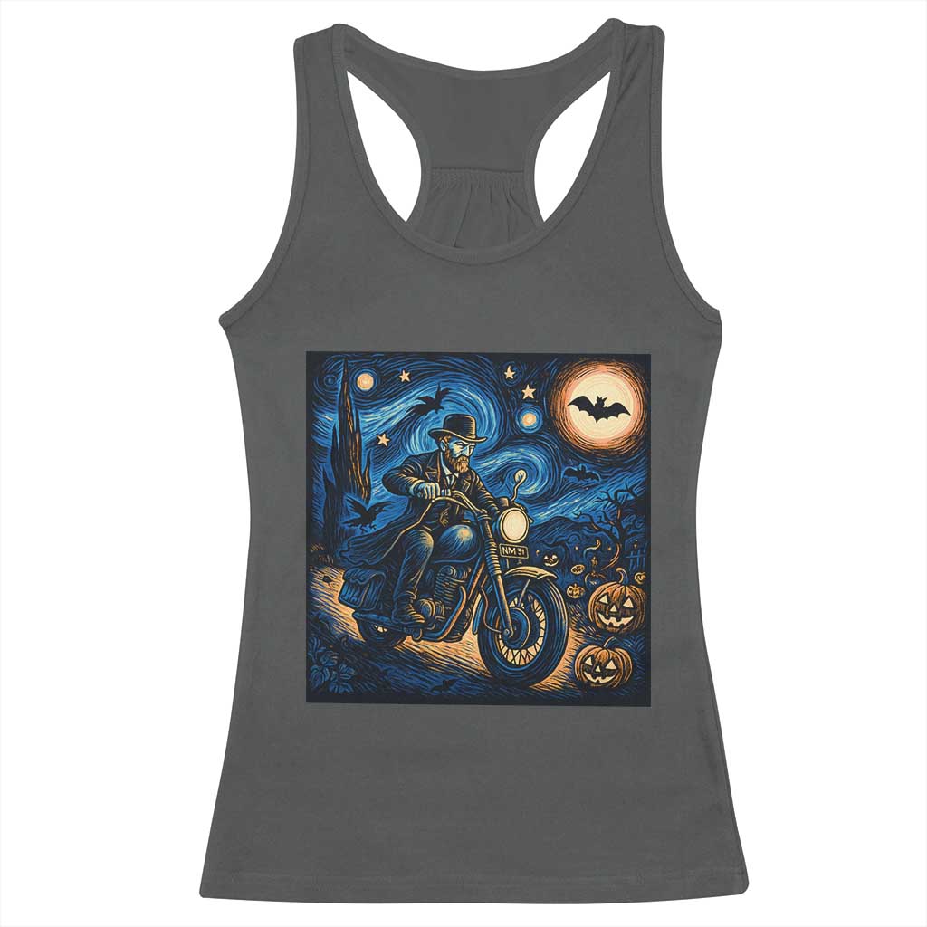 Dirt Bike Racerback Tank Top Van Gogh Starry Night Halloween Biker - Wonder Print Shop