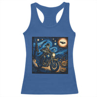 Dirt Bike Racerback Tank Top Van Gogh Starry Night Halloween Biker - Wonder Print Shop