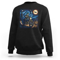 Dirt Bike Sweatshirt Van Gogh Starry Night Halloween Biker - Wonder Print Shop