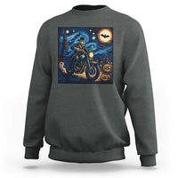 Dirt Bike Sweatshirt Van Gogh Starry Night Halloween Biker - Wonder Print Shop