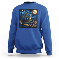 Dirt Bike Sweatshirt Van Gogh Starry Night Halloween Biker - Wonder Print Shop