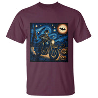 Dirt Bike T Shirt Van Gogh Starry Night Halloween Biker - Wonder Print Shop