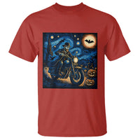 Dirt Bike T Shirt Van Gogh Starry Night Halloween Biker - Wonder Print Shop