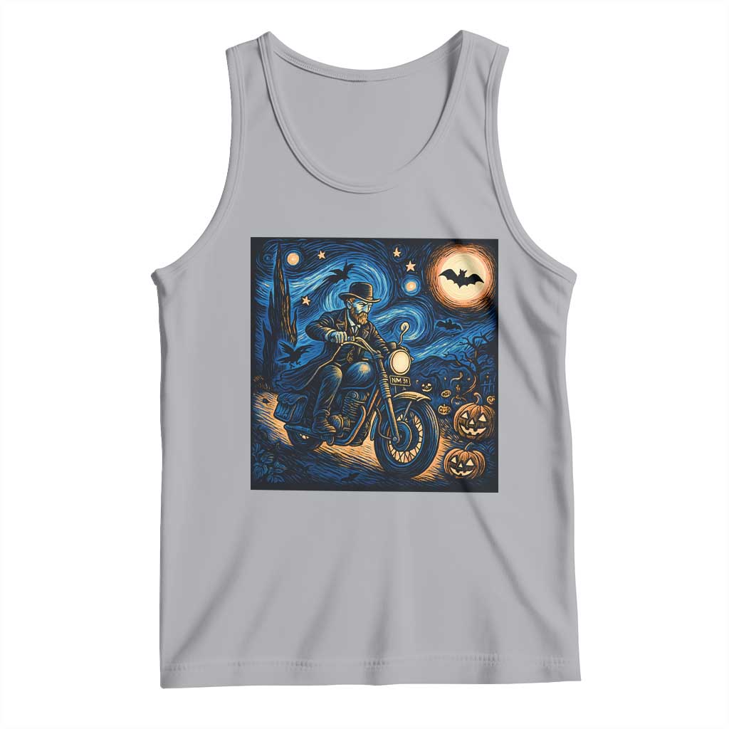 Dirt Bike Tank Top Van Gogh Starry Night Halloween Biker - Wonder Print Shop