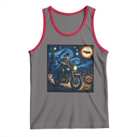 Dirt Bike Tank Top Van Gogh Starry Night Halloween Biker - Wonder Print Shop
