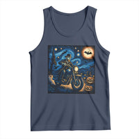 Dirt Bike Tank Top Van Gogh Starry Night Halloween Biker - Wonder Print Shop